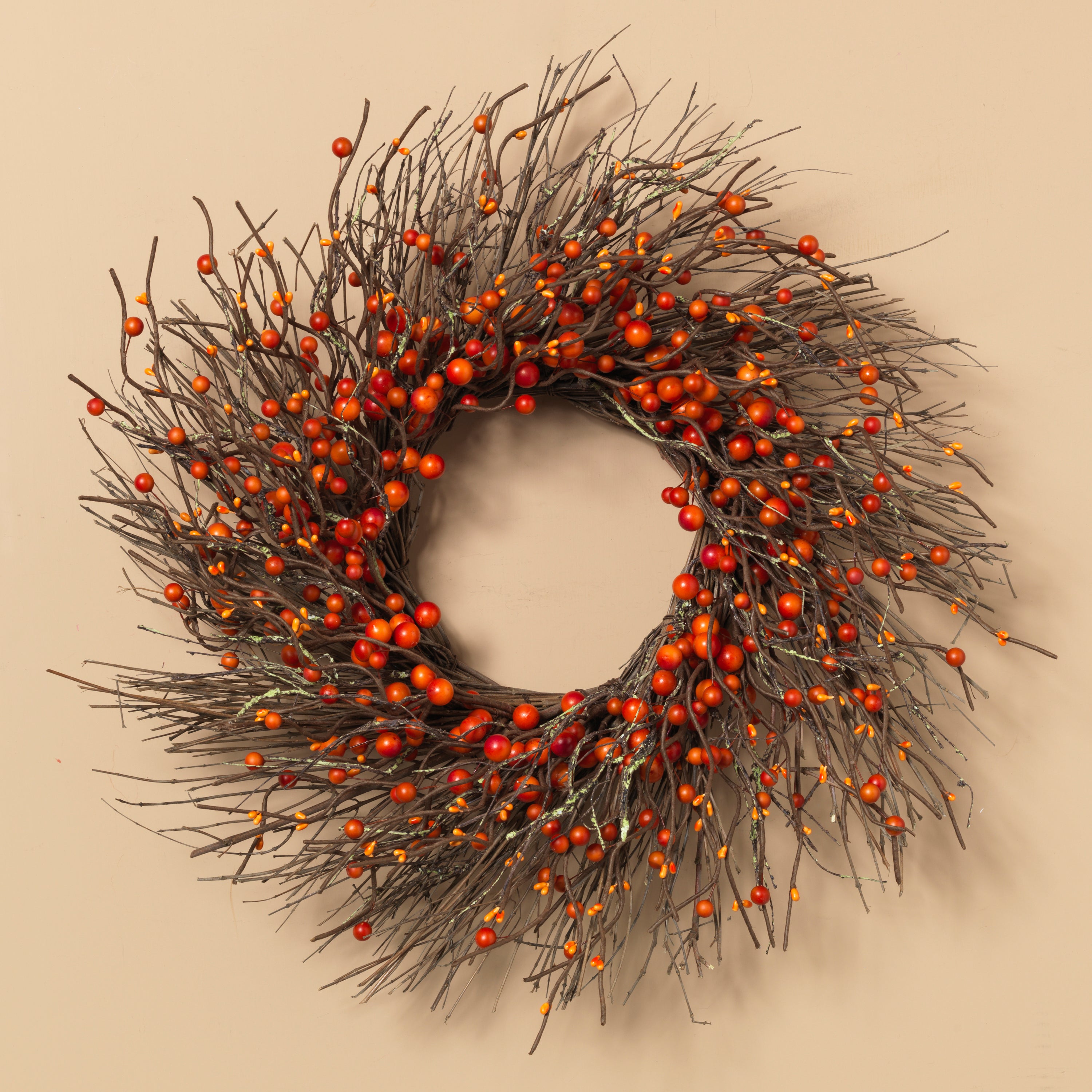 Dried Twig and Fall Berries Wreath